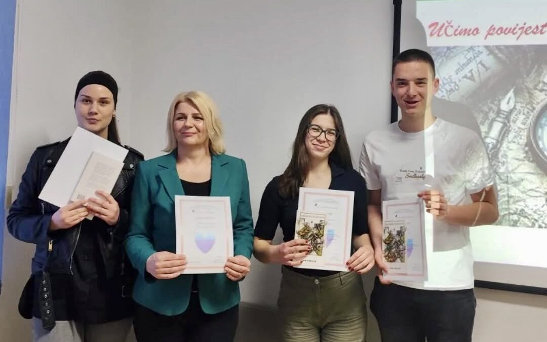 Gimnazijalci osvojili treće mjesto na natjecanju iz povijesti